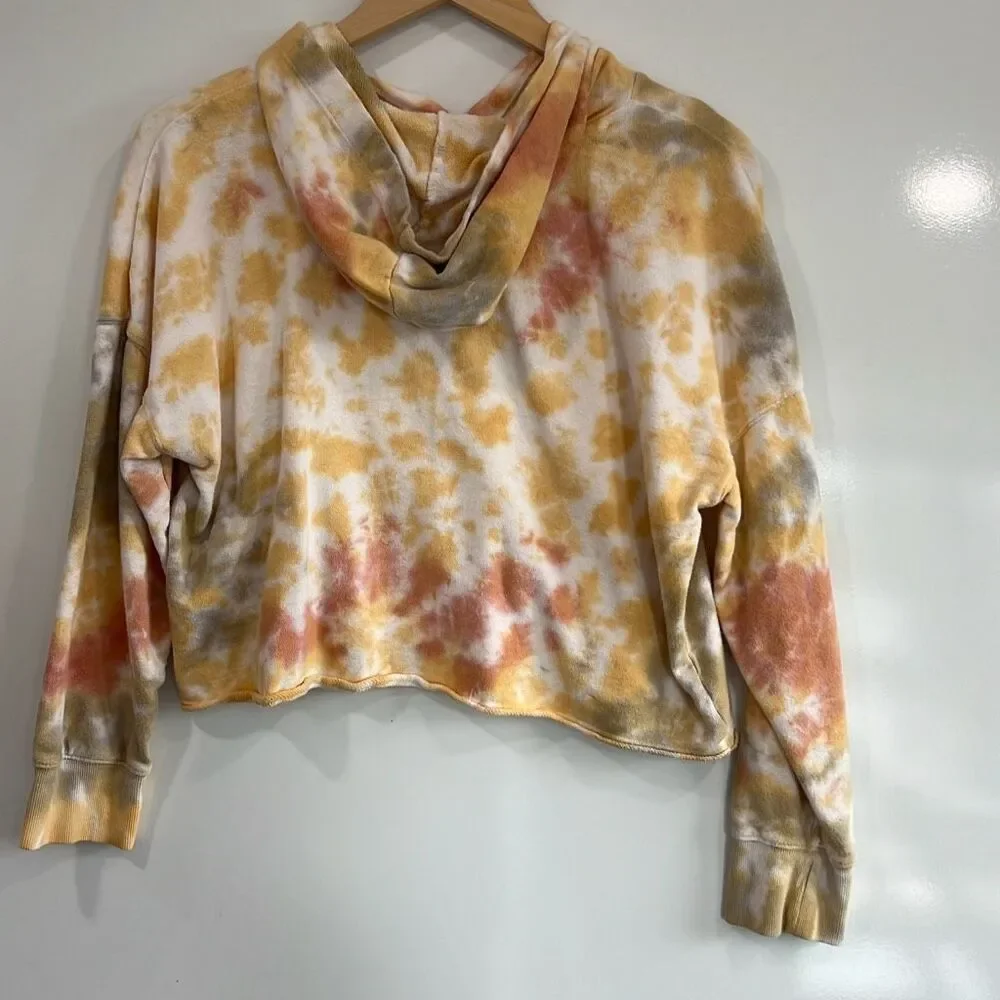 Old Navy Kids Tie‎ Dye Crop Hoodie XL 14/16 Orange